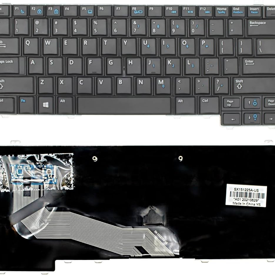 Replacement Laptop Keyboard for Dell Latitude E5440   0Y4H14 / Y4H14 03KK86 / 3KK86 / PK130WQA00 / PK130WQ3A00 / MP-13B63US6698 / MP-13B73USJ698 / NSK-LD1BC