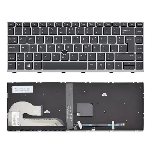  Laptop Keyboard for Hp EliteBook 840 G5 G6 846 745 G5 ZBook 14u G5 14u G6 L11308-031 L14377-031