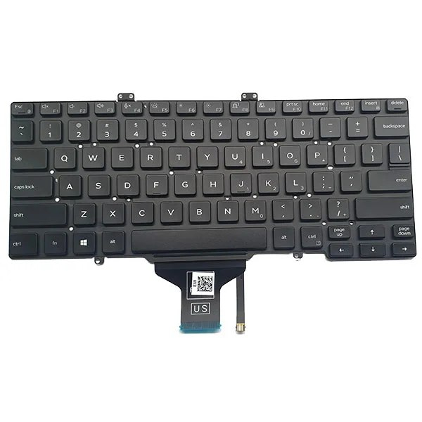 US Layout Notebook Keyboard for DELL Dell Latitude 14 5400 5401 7400 L3400 7410 5402 Series Black No Frame, with Backlight, no Joystick 7400   :0NNGCR / NNGCR/0NPWJF / NPWJF/0V84MG / V84MG/0JGWT5 / GW