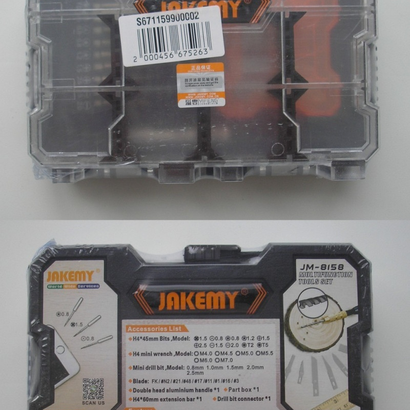 Image 2::Multifunctional set JAKEMY JM-8158 (34-in-1)