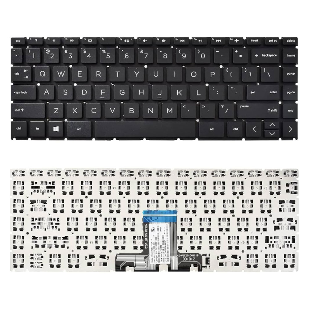Image 2::Replacement Keyboard for HP 14-CK 14-CD 14-CM 14-CS 14-DG 14-DQ 14s-DQ 14-FQ 14s-FQ 240 G7 245 G7 246 G7 240 G8
