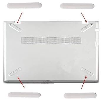 Image 2::Non-Slip Bottom Case Rubber Feet Strips Replacement for HP Pavilion 14 X360 14-BA 