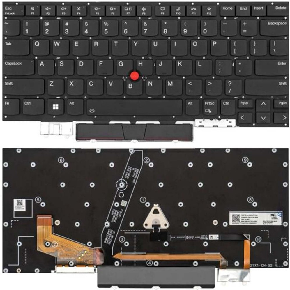 Laptop keyboard for Lenovo ThinkPad X1 Carbon 9th Gen backlit