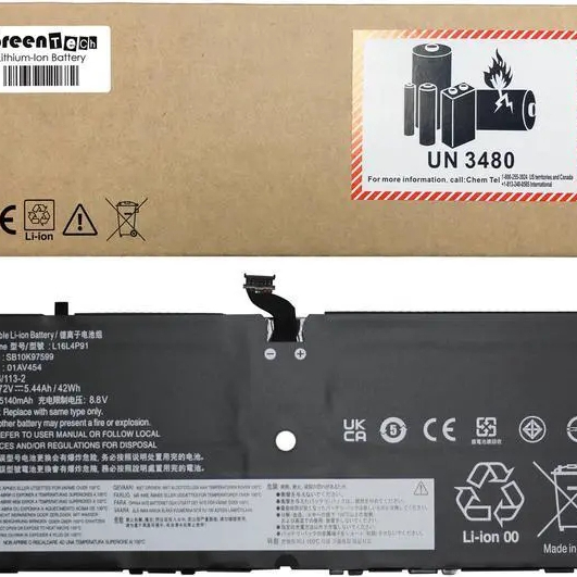 Image 2::Laptop Battery for Lenovo ThinkPad X1 Tablet GEN 3 2018 Series L16L4P91