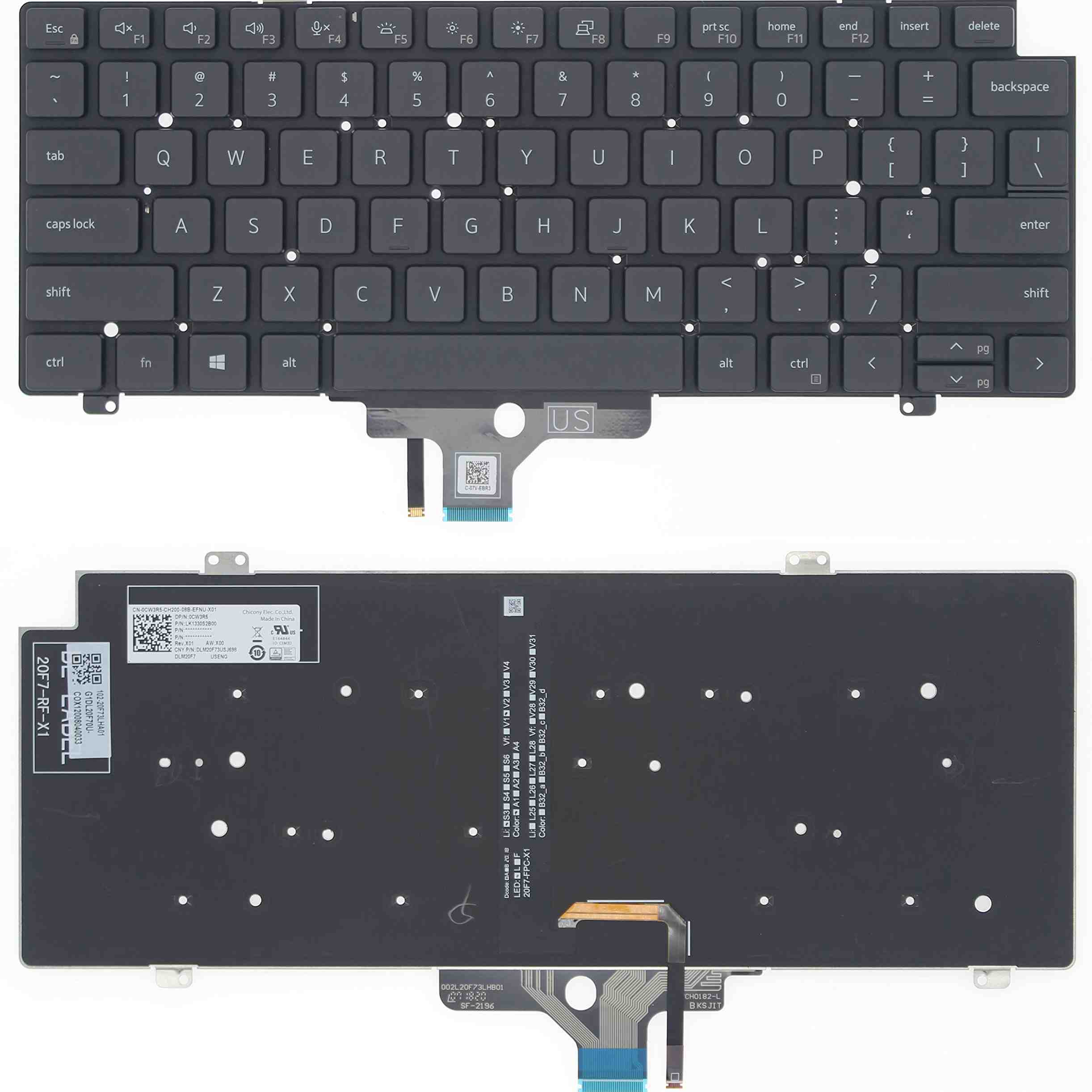New Keyboard for Dell Latitude 5420 5430 5421 7420 7430 7520 7521  P137G P135G|Dell Precision 3470 3480[NEW MODEL]