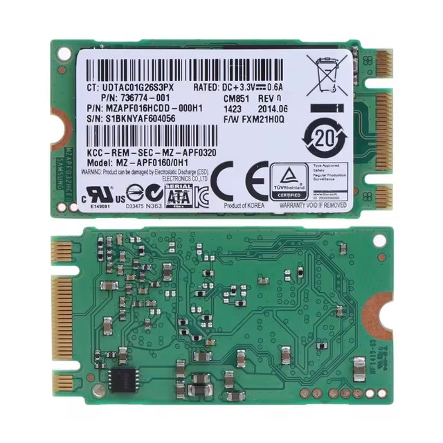 Image 2::256GB SATAIII M.2 2242 SSD for Probook 640 650 G1  EliteBook 820 G1 and G2, EliteBook Folio 9480m HP Chromebook 14 Probook 450 G1 450 G2  EliteBook 840 G1 and G2