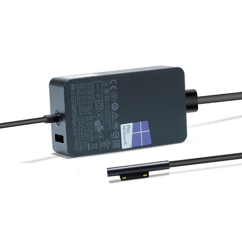 Charger for Microsoft Surface Pro 6 Pro 5 Pro 4 Pro 3 Surface Laptop & Surface Go & Surface Book with USB Charging Port