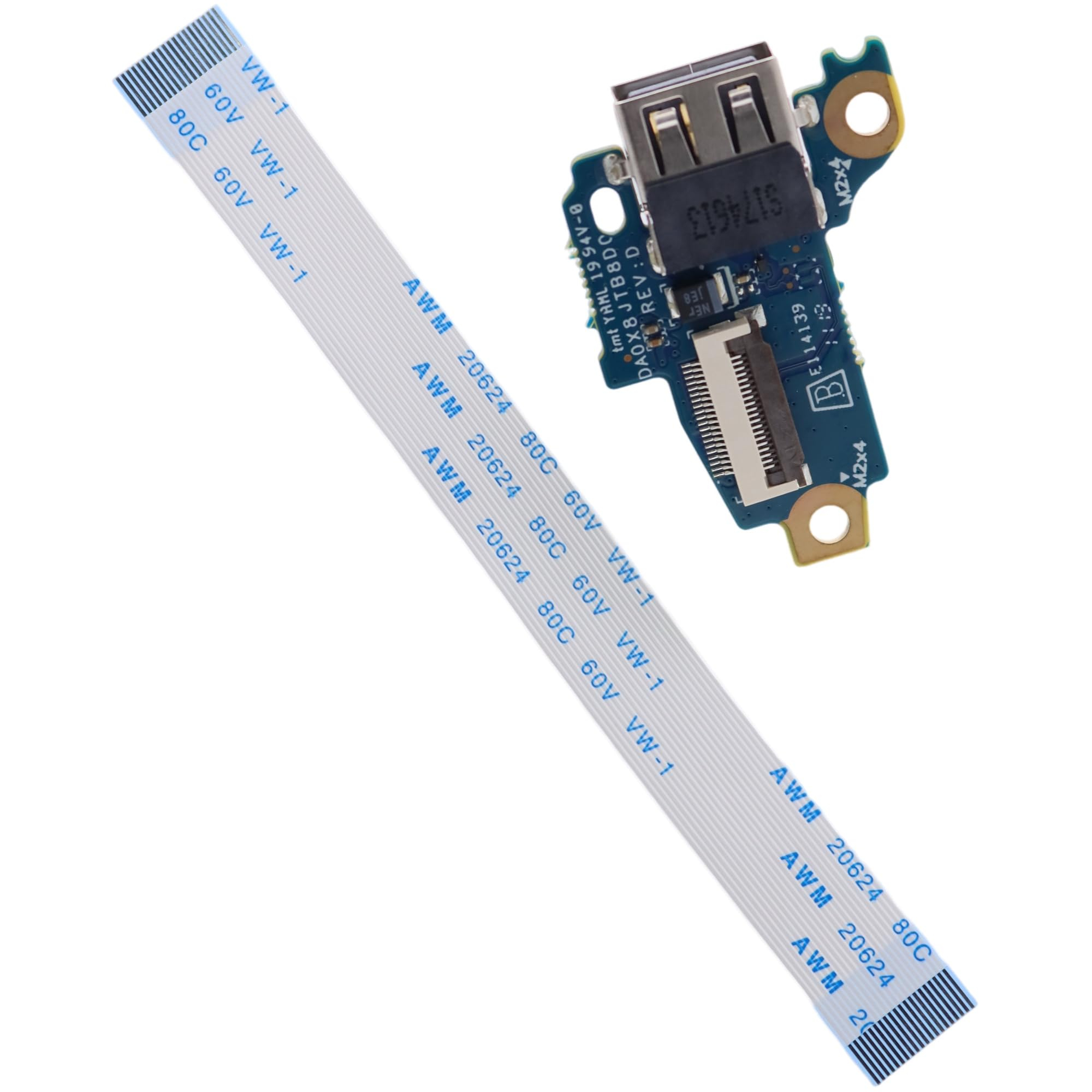 Image 2::USB Power Button Board Switch ON/Off Replacement for HP 440 450 430 G6 G7 445 G6 445 G7 455 455R G6