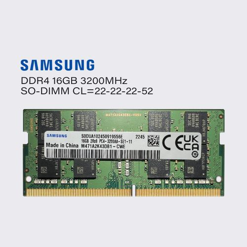 Samsung 16GB 2Rx8 PC4-3200AA DDR4 Laptop Memory RAM SO-DIMM M471A2K43DB1