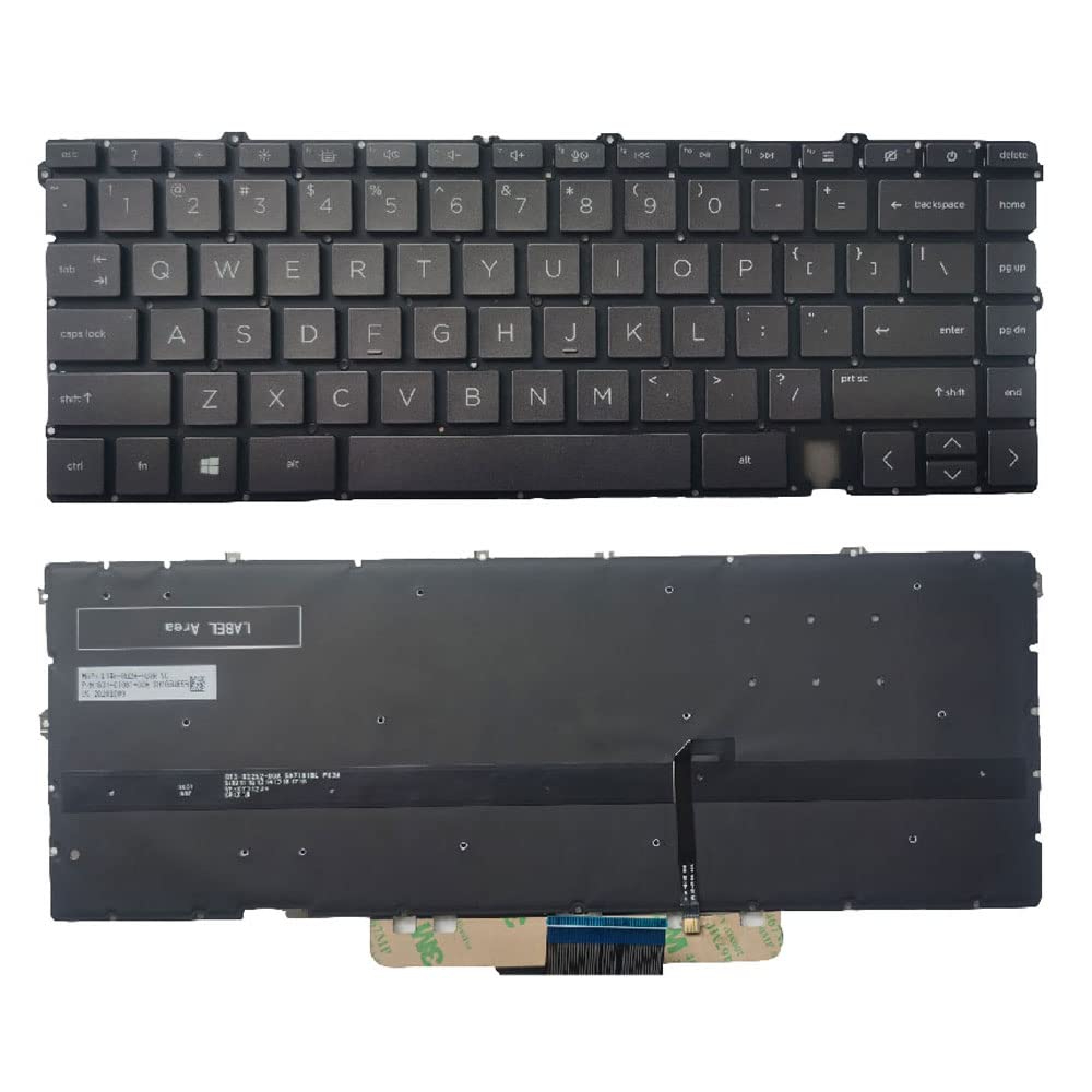 Image 2::Laptop Replacement Keyboard for HP Envy X360 13-BA 13T-BA 13-BD 13M-BD TPN-C145 13M-BD0023DX 13M-BD0033DX 13M-BD1033DX 
