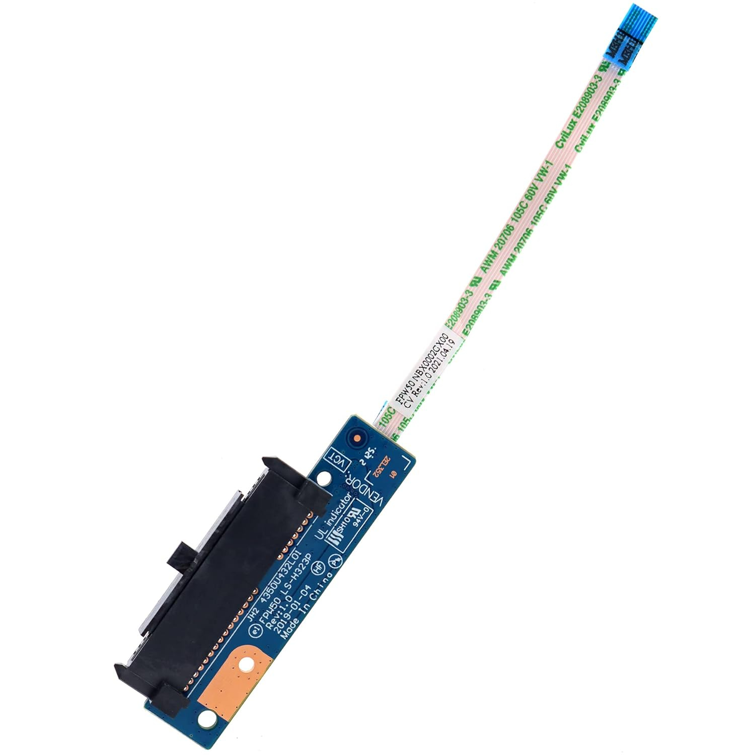 Image 2::SATA Hard Drive Connector Cable For HP 15 15S-DU 15S-DY 15-DW 15S-DR 15S-GR 15-GW 15-GW0011LA 250 256 255 G8