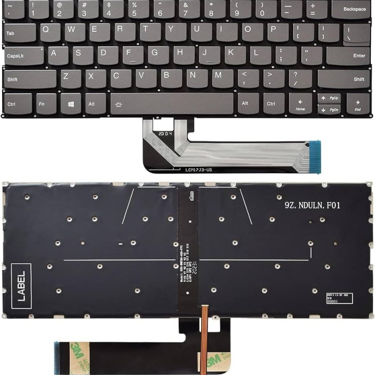 Image 2::Laptop keyboard Lenovo Yoga 730-13IKB 730-13IWL 730-15IKB 730-15IWL Yoga 530-14ARR Yoga 530-14IKB Flex 6-14IKB 6-14ARR  9Z.NDULN.F01 PD4SB 9Z.NDUBN.F01 SN20Q40624