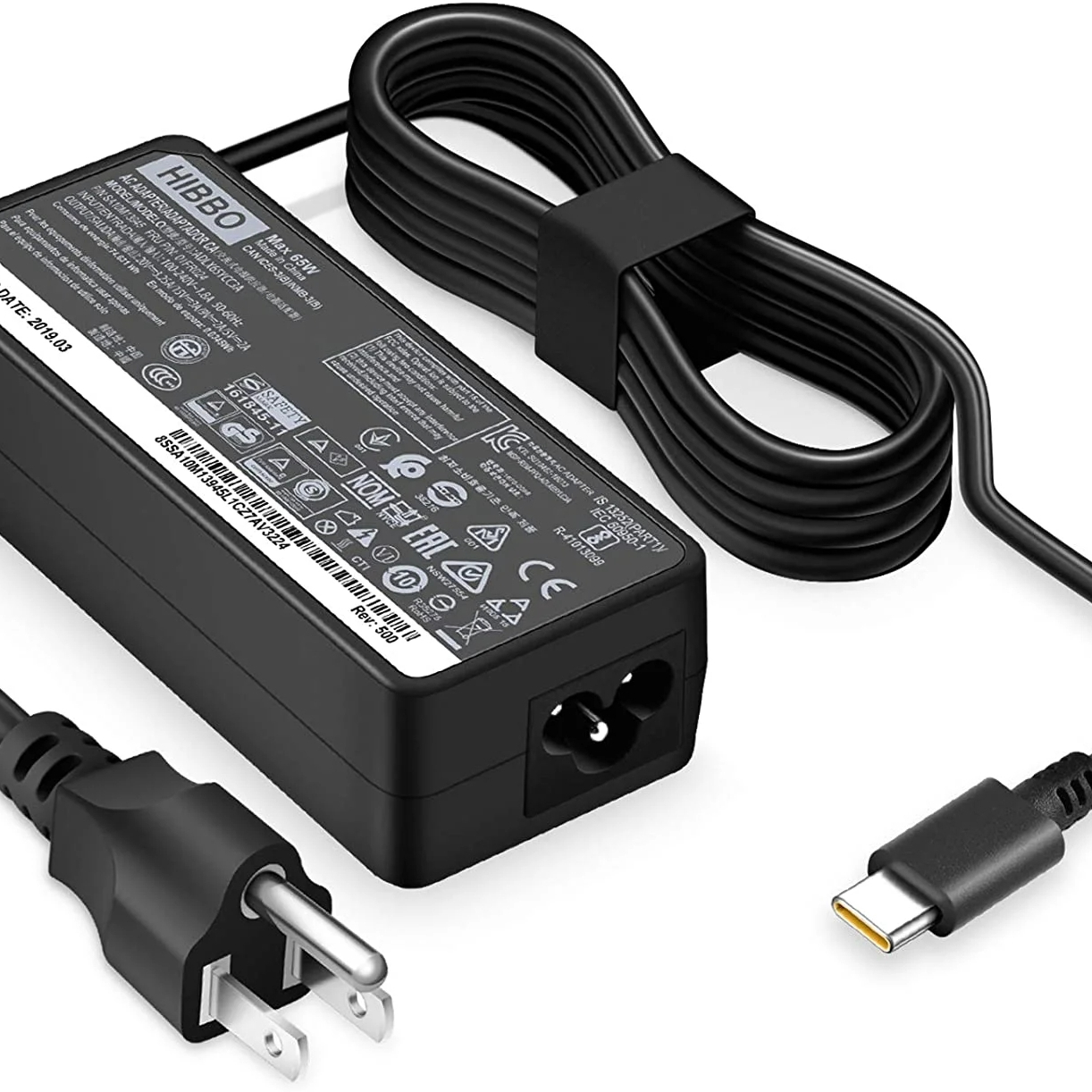 TYPE C 65W 20V 3.25A  Laptop Charger For Lenovo ThinkPad Models